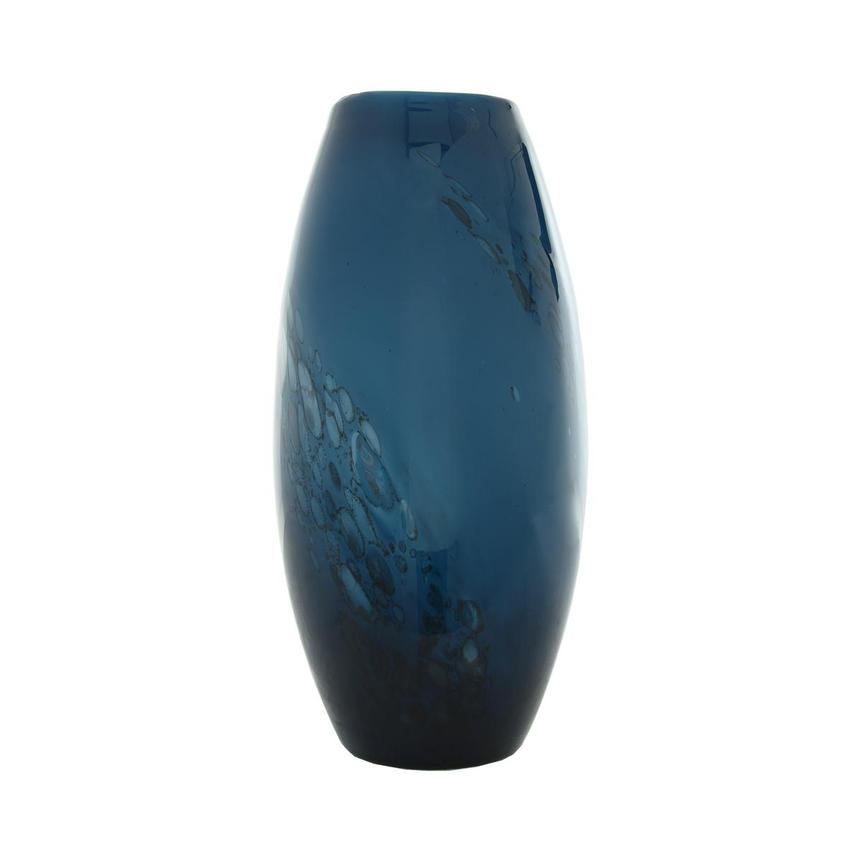 Large Blue Glass Vase 