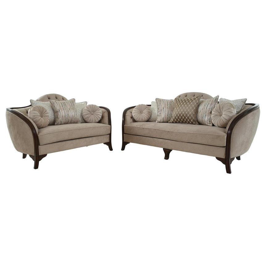 Vivaldi Brown 2Piece Living Room Set El Dorado Furniture