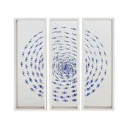 Blue Swirl Set of 3 Shadow Boxes  main image, 1 of 5 images.