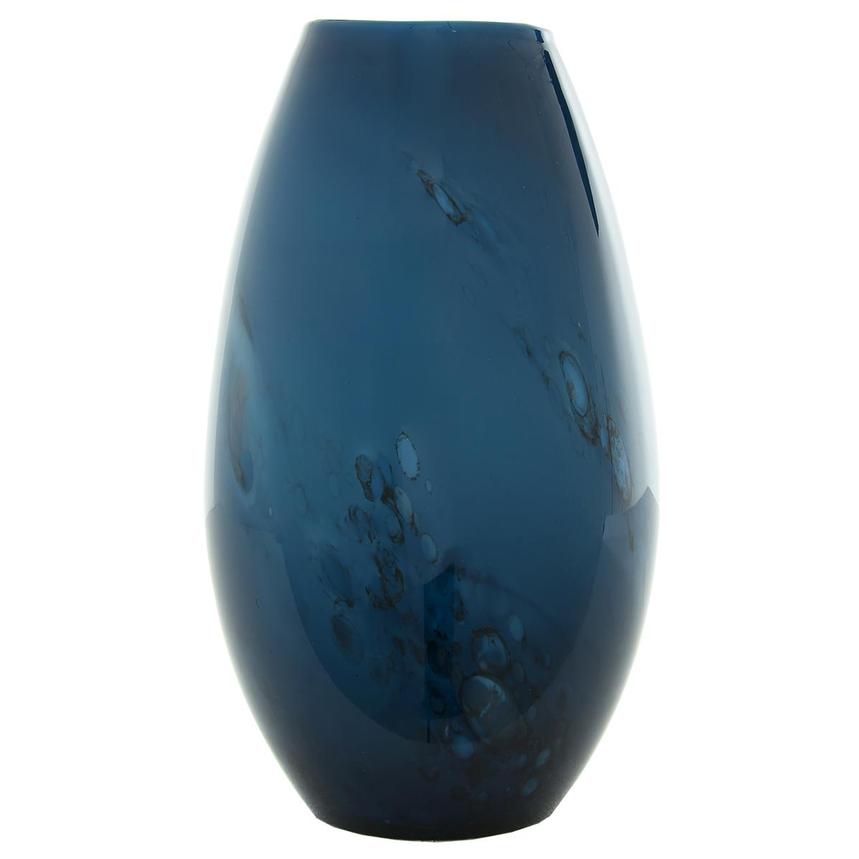 Splash Blue Small Glass Vase  main image, 1 of 4 images.