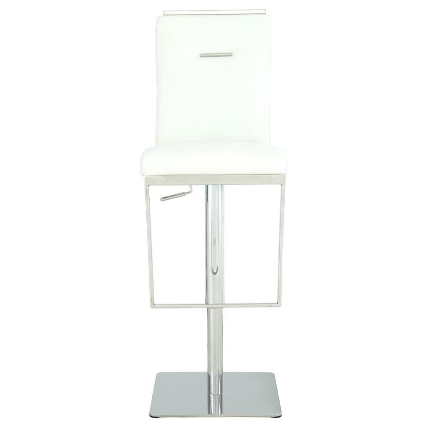 Hyde Leather White Leather Adjustable Stool  main image, 1 of 13 images.