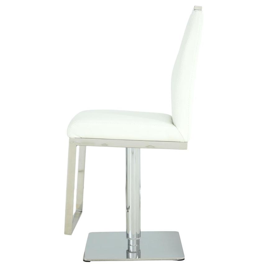 Hyde Leather White Leather Adjustable Stool  alternate image, 6 of 13 images.
