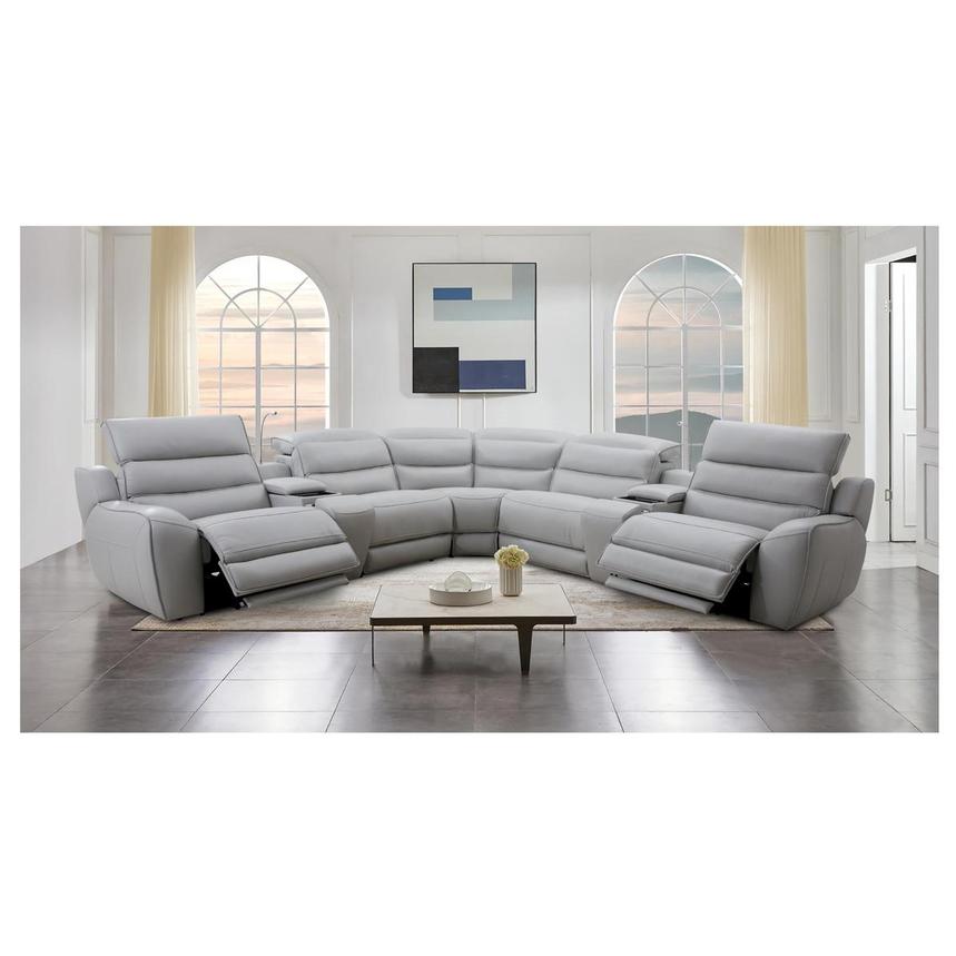 Cosmo ll Leather Power Reclining Sectional with 4PCS/2PWR  alternate image, 3 of 12 images.