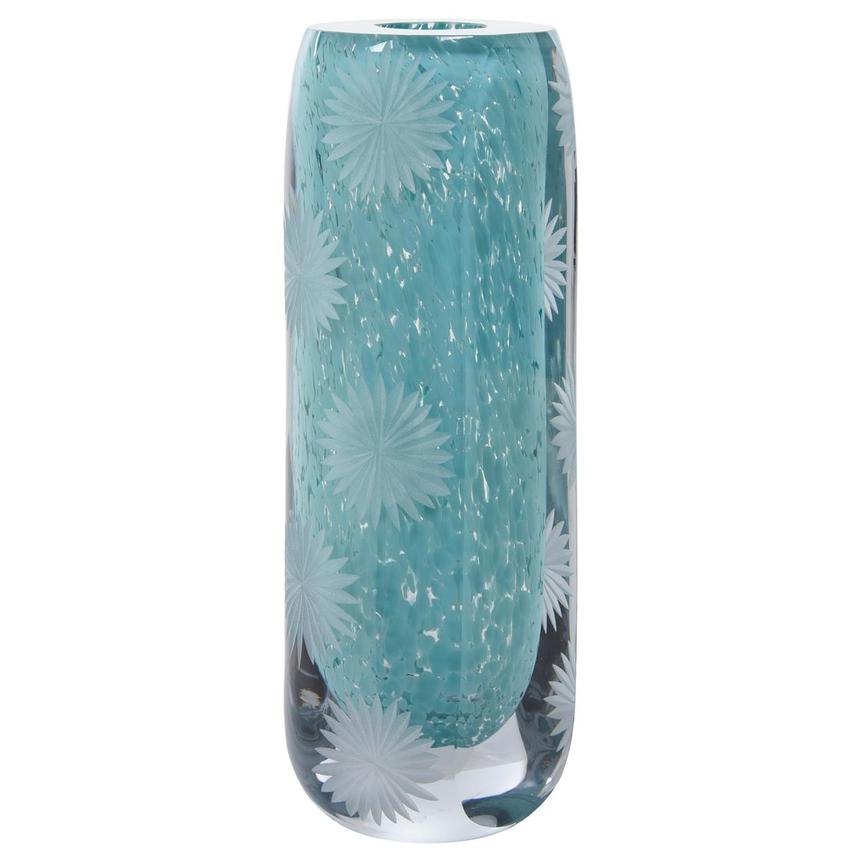 Cloe Turquoise Glass Vase  alternate image, 2 of 5 images.