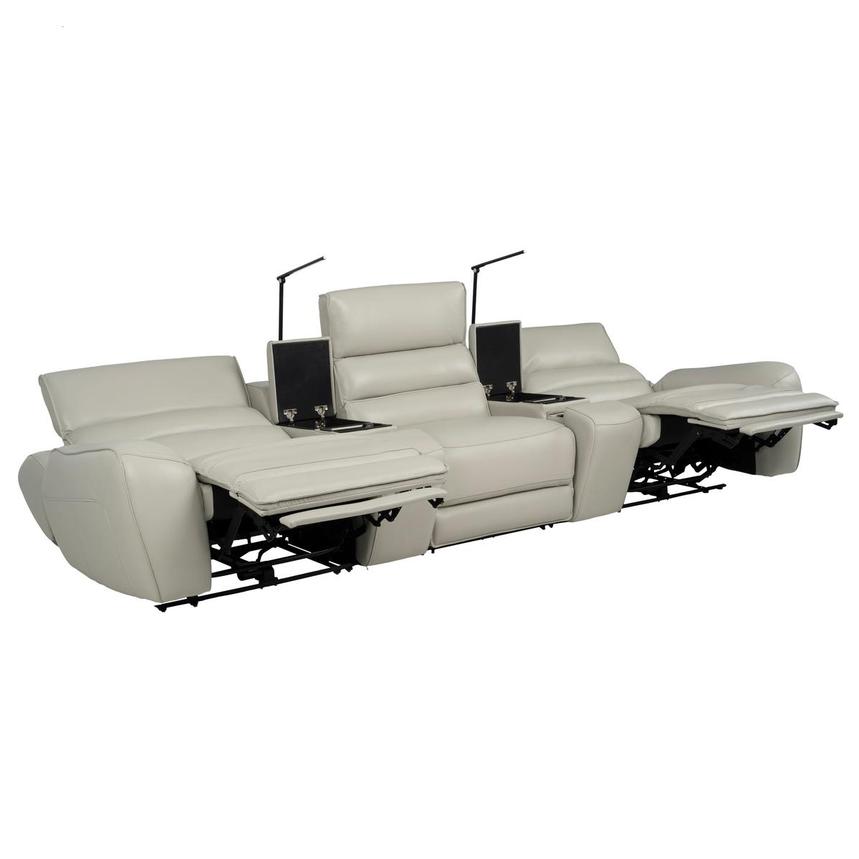 Cosmo II Home Theater Leather Seating with 5PCS/2PWR  alternate image, 5 of 15 images.