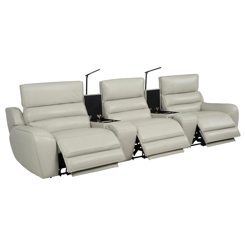 Cosmo II Home Theater Leather Seating with 5PCS/3PWR  alternate image, 5 of 15 images.