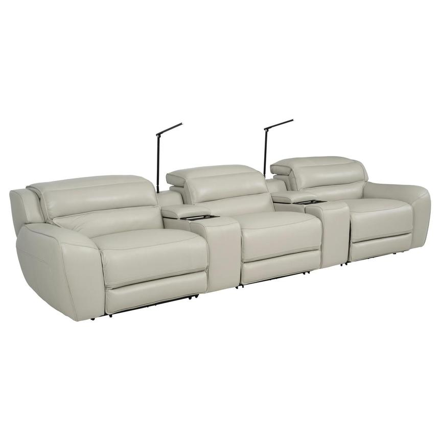 Cosmo II Home Theater Leather Seating with 5PCS/3PWR alternate image, 3 of 15 images.