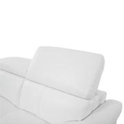 Gabrielle White Leather Power Reclining Loveseat  alternate image, 6 of 11 images.