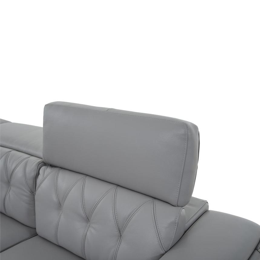 Anchi Silver Leather Power Reclining Sectional with 5PCS/3PWR  alternate image, 7 of 11 images.