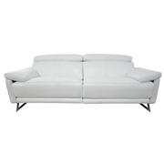 Gabrielle White Leather Power Reclining Sofa  main image, 1 of 11 images.