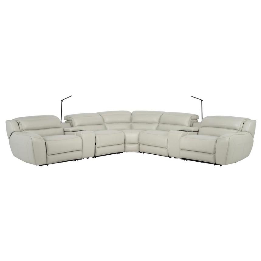 Cosmo II Leather Power Reclining Sectional with 7PCS/3PWR main image, 1 of 11 images.