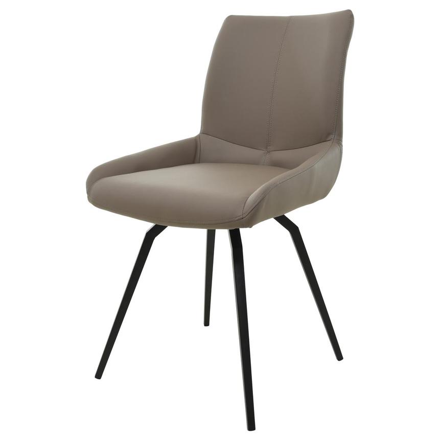 Nona Taupe Swivel Side Chair  alternate image, 3 of 9 images.