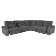 Kim Gray Power Reclining Sectional with 6PCS/2PWR  alternate image, 3 of 7 images.