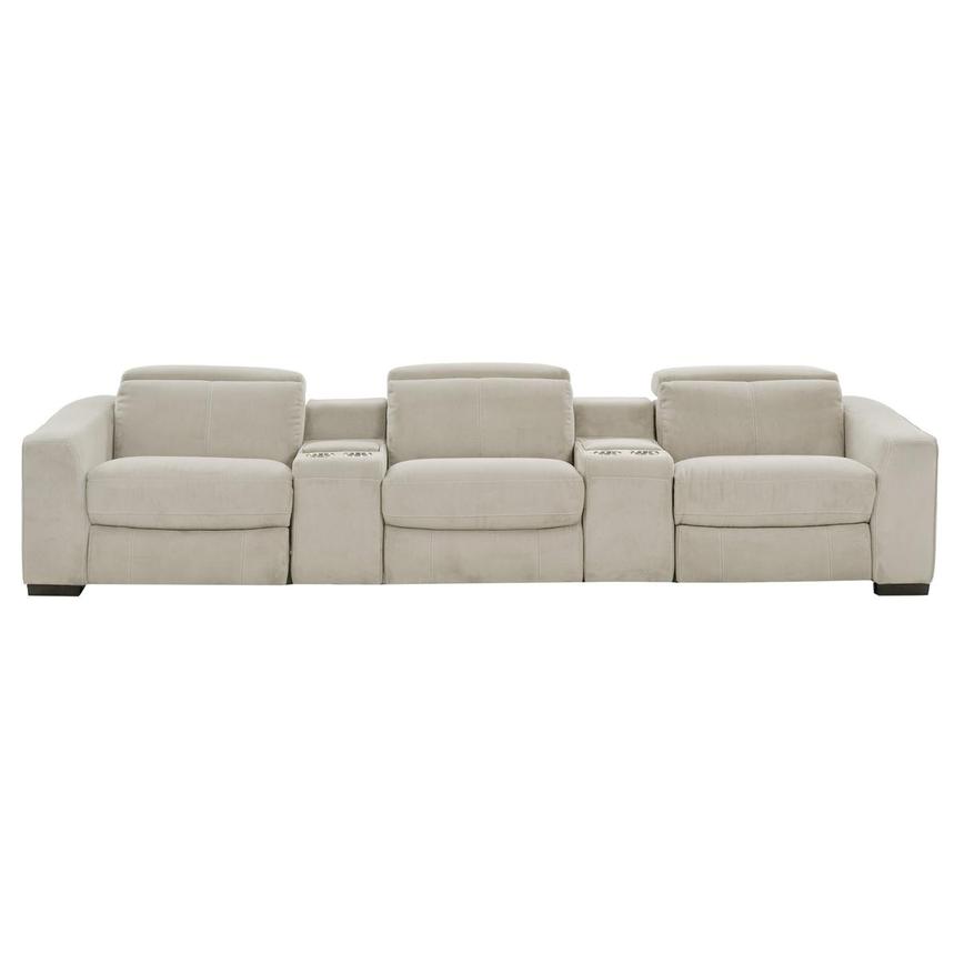 Jameson Cream Home Theater Seating with 5PCS/3PWR  main image, 1 of 10 images.