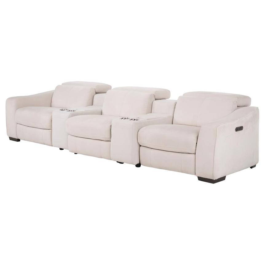 Jameson Cream Home Theater Seating with 5PCS/3PWR  alternate image, 3 of 9 images.