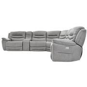 Dan Gray Power Reclining Sectional with 6PCS/2PWR  alternate image, 2 of 8 images.