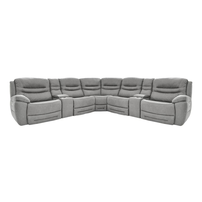 Dan Gray Power Reclining Sectional with 7PCS/3PWR  main image, 1 of 5 images.