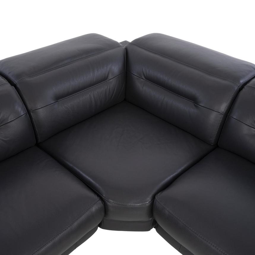 Anabel Gray Leather Power Reclining Sectional with 5PCS/2PWR  alternate image, 5 of 11 images.