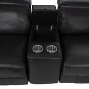 Charlie Black Leather Power Reclining Sectional with 6PCS/2PWR  alternate image, 5 of 12 images.