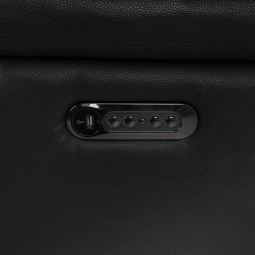 Charlie Black Leather Power Reclining Sectional with 6PCS/2PWR  alternate image, 12 of 12 images.