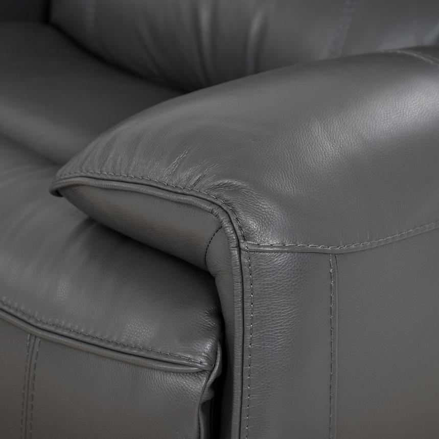 Cody Gray Leather Power Reclining Sectional with 5PCS/3PWR  alternate image, 8 of 8 images.