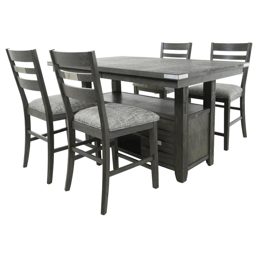 Logan Gray 5-Piece Counter Dining Set  alternate image, 3 of 29 images.