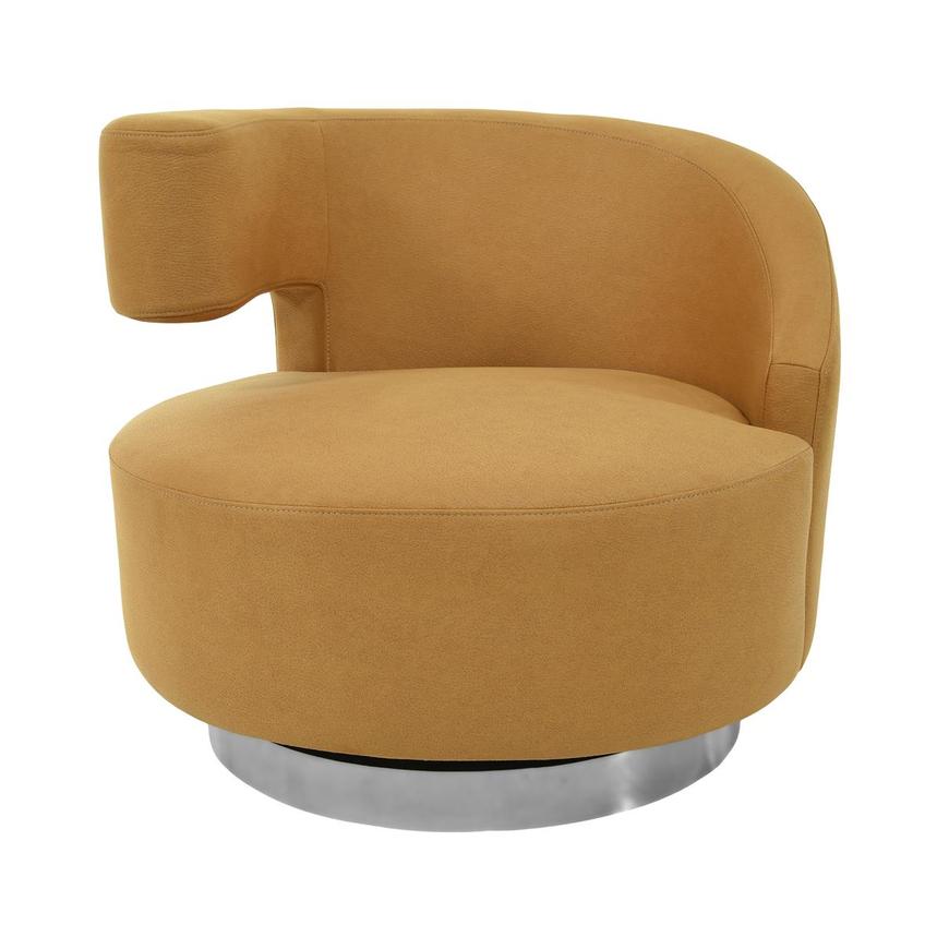 Okru II Yellow Swivel Chair w/2 Pillows  alternate image, 2 of 13 images.