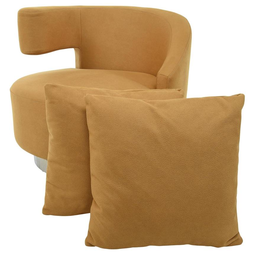 Okru II Yellow Accent Chair w/2 Pillows