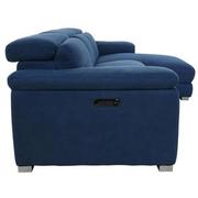 Karly Blue Corner Sofa w/Right Chaise  alternate image, 4 of 13 images.