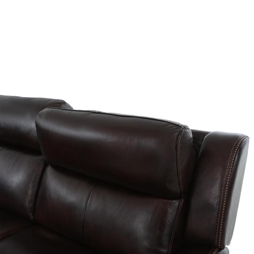 Jake Brown Leather Power Reclining Sectional with 5PCS/2PWR  alternate image, 7 of 10 images.