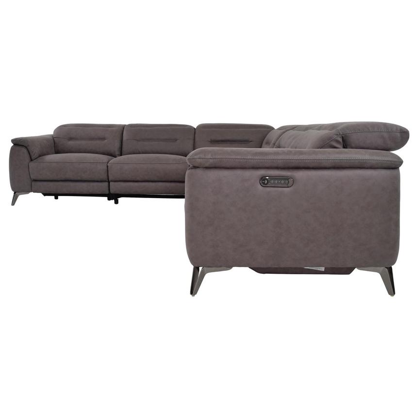 Claribel II Gray Power Reclining Sectional with 5PCS/2PWR  alternate image, 3 of 8 images.