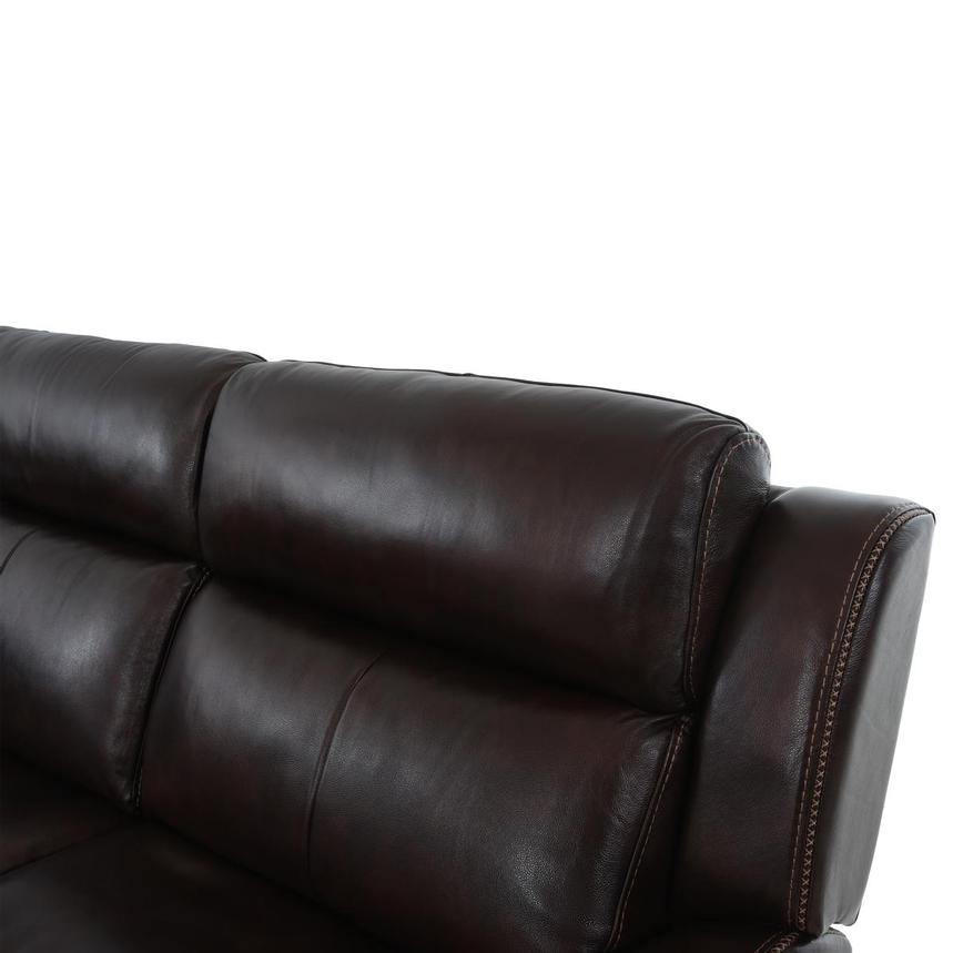 Jake Brown Leather Power Reclining Sectional with 6PCS/2PWR  alternate image, 7 of 15 images.