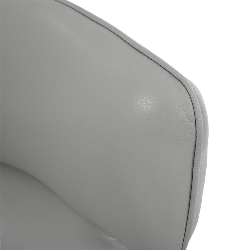 Arlene Gray Leather Accent Chair  alternate image, 5 of 9 images.