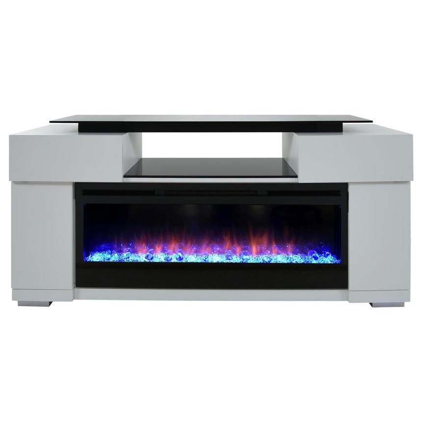 Concord White Electric Fireplace main image, 1 of 9 images.