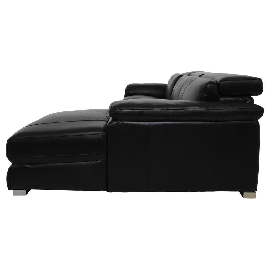 Charlie Black Corner Sofa w/Right Chaise  alternate image, 5 of 13 images.