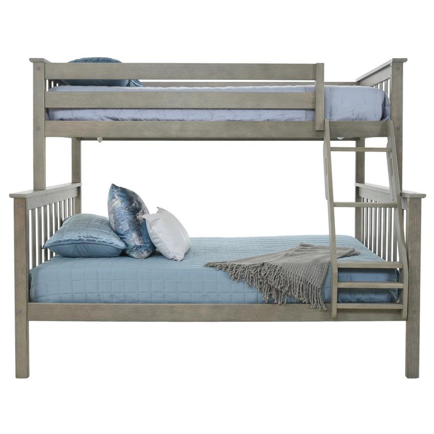 Ayden Beige Twin Over Full Bunk Bed, Twin Over Full Bunk Bed Set