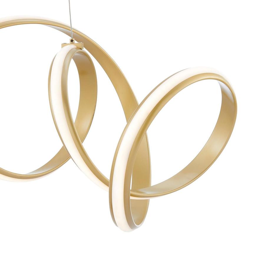 Torsion Gold II Ceiling Lamp  alternate image, 2 of 3 images.