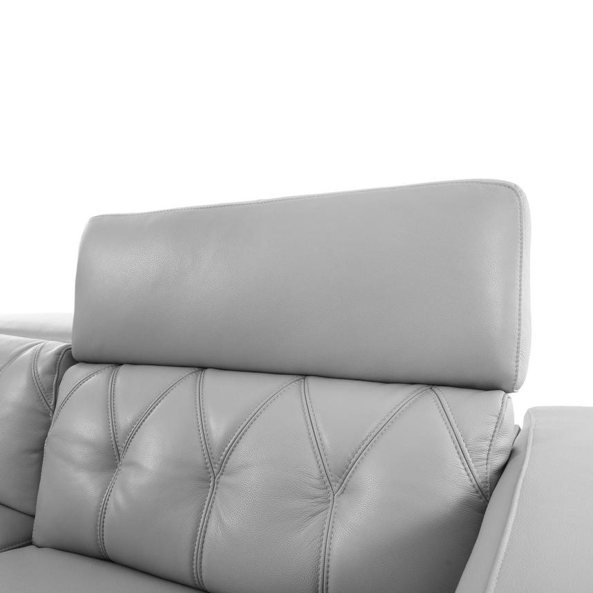 Anchi Silver Leather Power Reclining Sofa  alternate image, 6 of 12 images.