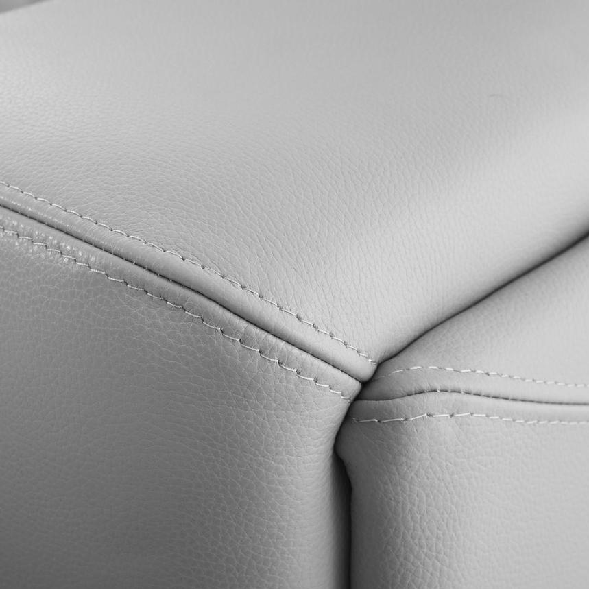 Anchi Silver Leather Power Reclining Sofa alternate image, 8 of 12 images.