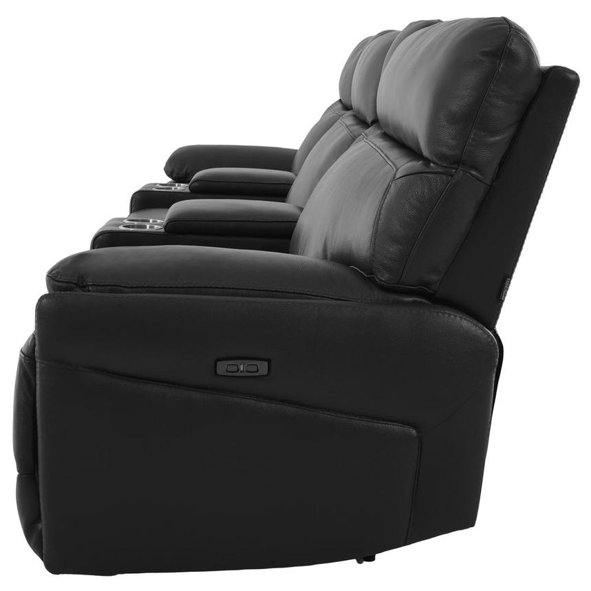 Benz Dark Gray Home Theater Leather Seating with 5PCS/3PWR  alternate image, 3 of 11 images.