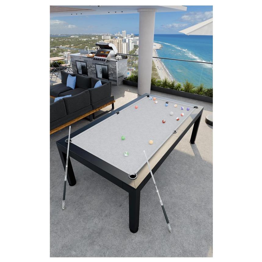 Jollity Black Outdoor Billiard/Pool Table By Panama Jack  alternate image, 2 of 15 images.