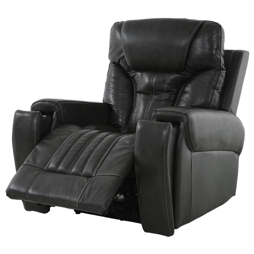 Bruce Leather Power Recliner  alternate image, 3 of 11 images.