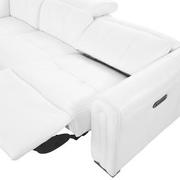 Dolomite White Leather Power Reclining Sectional with 5PCS/3PWR  alternate image, 6 of 9 images.