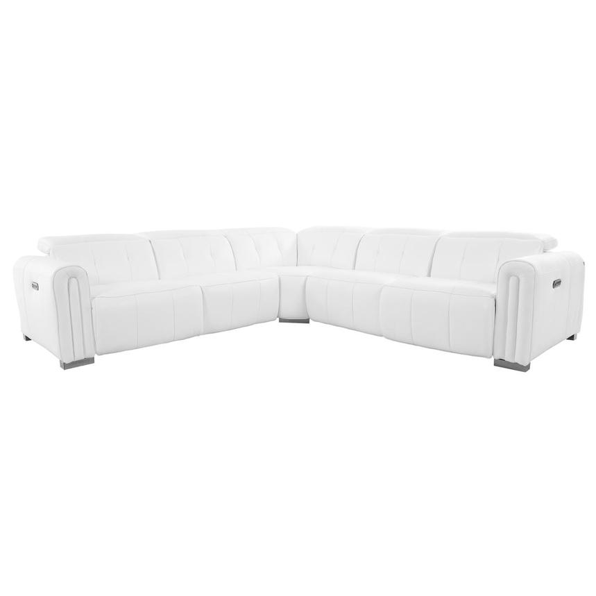 Oversized leather reclining online sectional