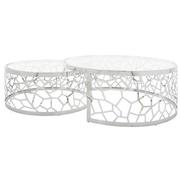 Lacey Silver Nesting Tables Set of 2  alternate image, 5 of 9 images.
