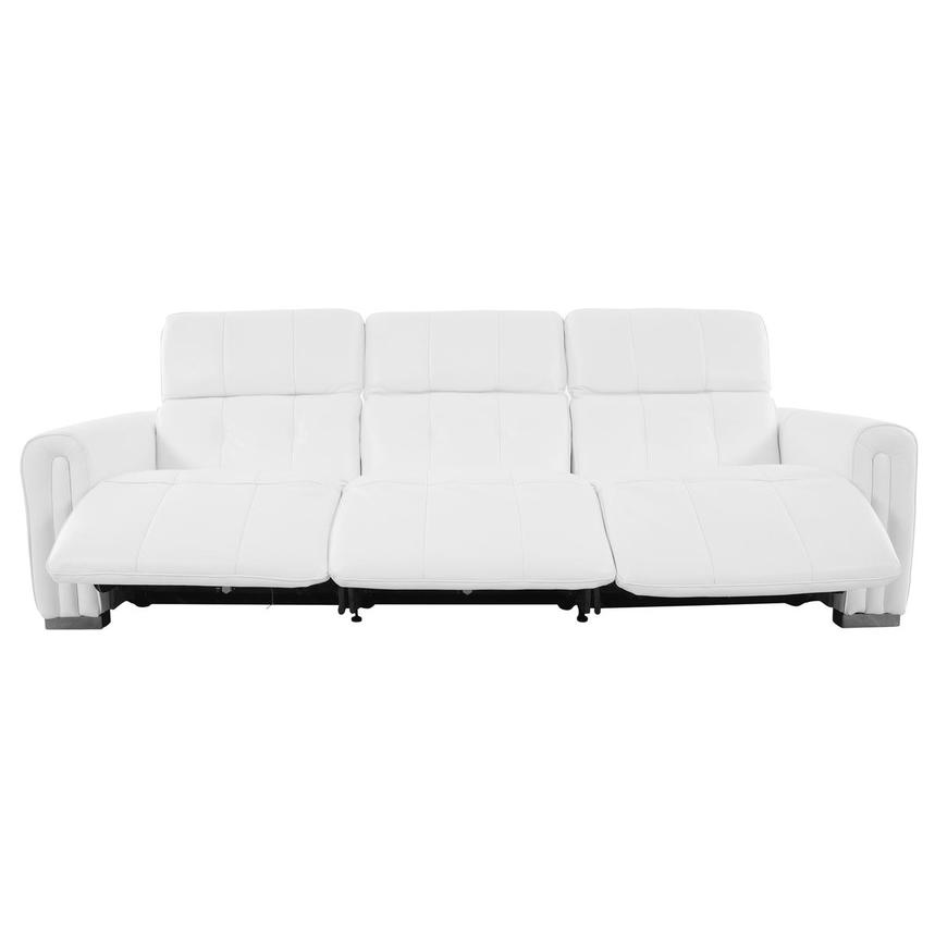 Dolomite White 3PWR Oversized Leather Sofa  alternate image, 2 of 13 images.