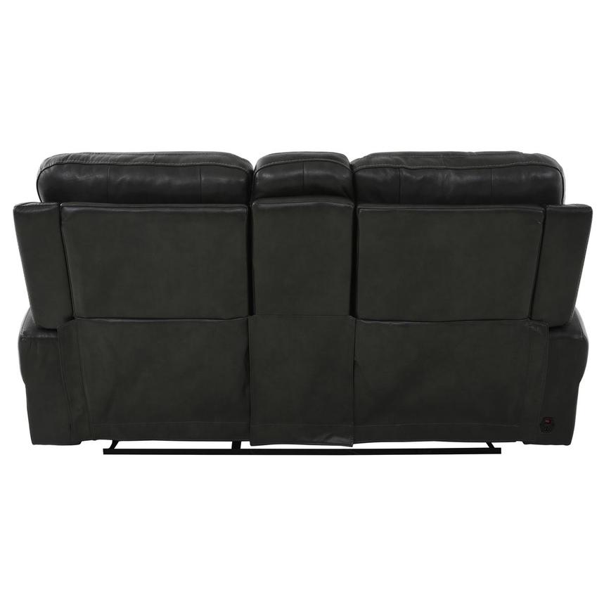 Bruce Power Reclining Leather Sofa w/Console  alternate image, 6 of 12 images.