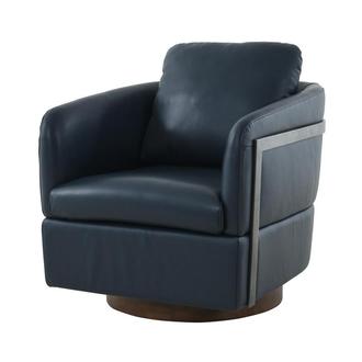 Calluna Blue Swivel Accent Chair