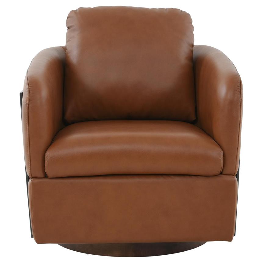 Calluna Brown Swivel Accent Chair  alternate image, 4 of 10 images.