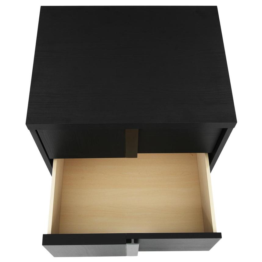 Verona Black Left Nightstand alternate image, 8 of 11 images.